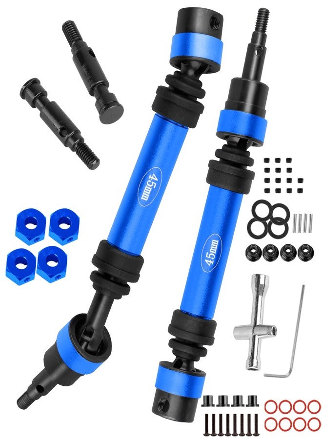 قطع غيار RCHuiWow RC Driveshafts Axerts لسيارة Gorgon 2WD RTR Brushed Monster Truck بمقياس 1/10 (ARA3230T1)، أعمدة دفع معدنية أمامية وخلفية CVD، لون أزرق داكن - Image 1